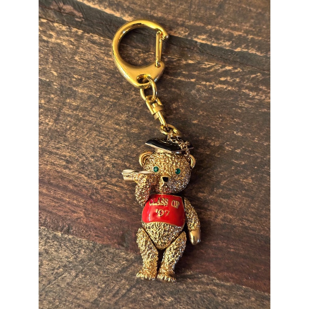 Class of 1997 Teddy Bear Keychain with Moveable Arm‎ & Legs from Batva VINTAGE